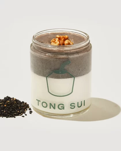 Black Sesame Coconut Pudding