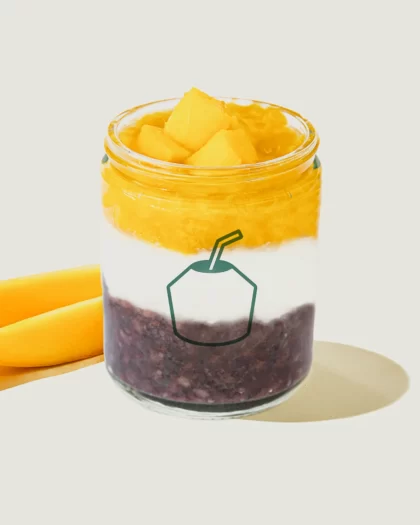 Mango Sticky Rice Coconut Pudding